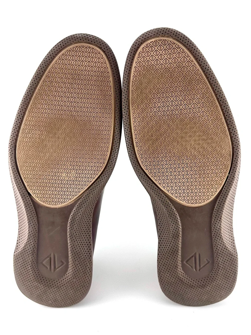 Amberjack The Loafer Chestnut Brown Leather Slip On Dress Shoes Men Size 10.5M